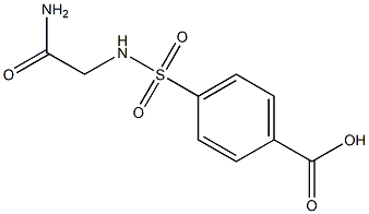 4-[(carbamoylmethyl)sulfamoyl]benzoic acid Struktur