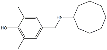 4-[(cyclooctylamino)methyl]-2,6-dimethylphenol Struktur