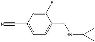 4-[(cyclopropylamino)methyl]-3-fluorobenzonitrile Struktur