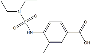 4-[(diethylsulfamoyl)amino]-3-methylbenzoic acid Struktur