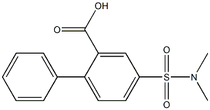 4-[(dimethylamino)sulfonyl]-1,1'-biphenyl-2-carboxylic acid Struktur