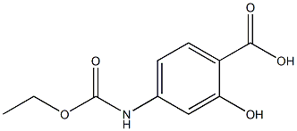 4-[(ethoxycarbonyl)amino]-2-hydroxybenzoic acid Struktur