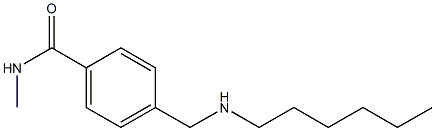 4-[(hexylamino)methyl]-N-methylbenzamide Struktur