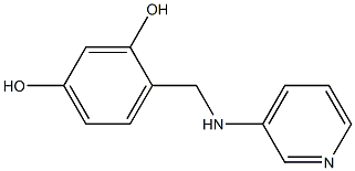 4-[(pyridin-3-ylamino)methyl]benzene-1,3-diol Struktur