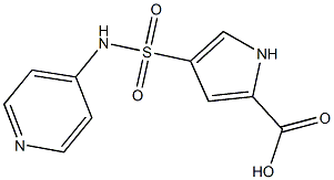 4-[(pyridin-4-ylamino)sulfonyl]-1H-pyrrole-2-carboxylic acid Struktur