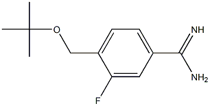 4-[(tert-butoxy)methyl]-3-fluorobenzene-1-carboximidamide Struktur