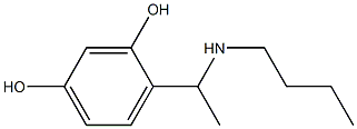 4-[1-(butylamino)ethyl]benzene-1,3-diol Struktur