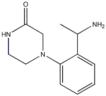 4-[2-(1-aminoethyl)phenyl]piperazin-2-one Struktur