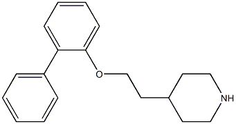 4-[2-(2-phenylphenoxy)ethyl]piperidine Struktur