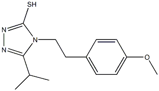 4-[2-(4-methoxyphenyl)ethyl]-5-(propan-2-yl)-4H-1,2,4-triazole-3-thiol Struktur