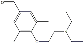 4-[2-(diethylamino)ethoxy]-3,5-dimethylbenzaldehyde Struktur