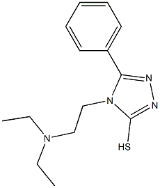 4-[2-(diethylamino)ethyl]-5-phenyl-4H-1,2,4-triazole-3-thiol Struktur