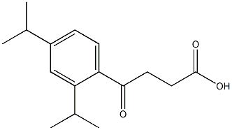 4-[2,4-bis(propan-2-yl)phenyl]-4-oxobutanoic acid Struktur