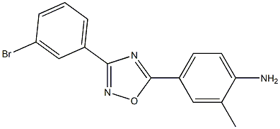 4-[3-(3-bromophenyl)-1,2,4-oxadiazol-5-yl]-2-methylaniline Struktur