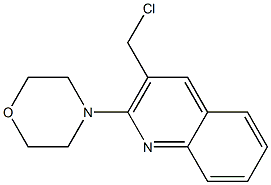 4-[3-(chloromethyl)quinolin-2-yl]morpholine Struktur