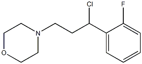 4-[3-chloro-3-(2-fluorophenyl)propyl]morpholine Struktur