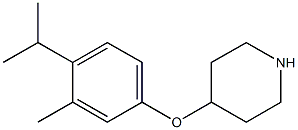 4-[3-methyl-4-(propan-2-yl)phenoxy]piperidine Struktur