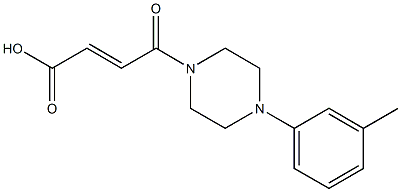 4-[4-(3-methylphenyl)piperazin-1-yl]-4-oxobut-2-enoic acid Struktur