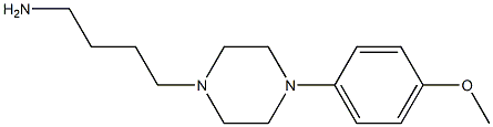 4-[4-(4-methoxyphenyl)piperazin-1-yl]butan-1-amine Struktur