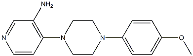 4-[4-(4-methoxyphenyl)piperazin-1-yl]pyridin-3-amine Struktur