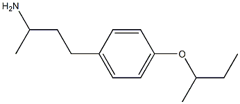 4-[4-(butan-2-yloxy)phenyl]butan-2-amine Struktur