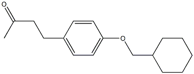 4-[4-(cyclohexylmethoxy)phenyl]butan-2-one Struktur