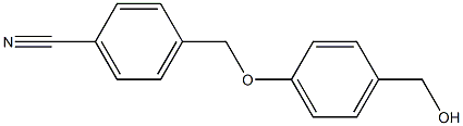 4-[4-(hydroxymethyl)phenoxymethyl]benzonitrile Struktur