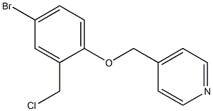 4-[4-bromo-2-(chloromethyl)phenoxymethyl]pyridine Struktur