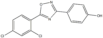 4-[5-(2,4-dichlorophenyl)-1,2,4-oxadiazol-3-yl]phenol Struktur