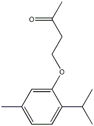 4-[5-methyl-2-(propan-2-yl)phenoxy]butan-2-one Struktur