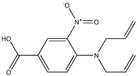 4-[bis(prop-2-en-1-yl)amino]-3-nitrobenzoic acid Struktur