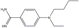 4-[butyl(ethyl)amino]benzene-1-carboximidamide Struktur