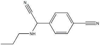 4-[cyano(propylamino)methyl]benzonitrile Struktur