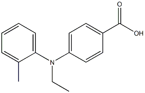 4-[ethyl(2-methylphenyl)amino]benzoic acid Struktur