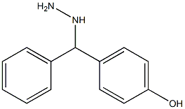 4-[hydrazinyl(phenyl)methyl]phenol Struktur