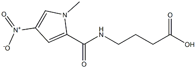 4-{[(1-methyl-4-nitro-1H-pyrrol-2-yl)carbonyl]amino}butanoic acid Struktur