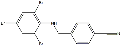 4-{[(2,4,6-tribromophenyl)amino]methyl}benzonitrile Struktur