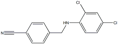 4-{[(2,4-dichlorophenyl)amino]methyl}benzonitrile Struktur