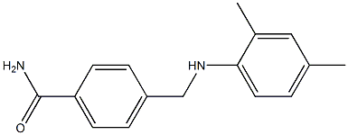 4-{[(2,4-dimethylphenyl)amino]methyl}benzamide Struktur