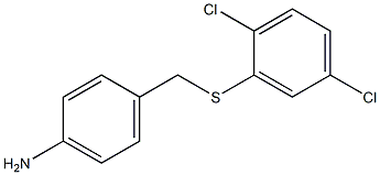 4-{[(2,5-dichlorophenyl)sulfanyl]methyl}aniline Struktur