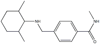 4-{[(2,6-dimethylcyclohexyl)amino]methyl}-N-methylbenzamide Struktur