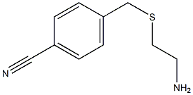 4-{[(2-aminoethyl)thio]methyl}benzonitrile Struktur