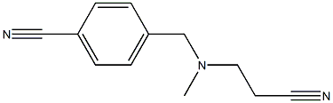 4-{[(2-cyanoethyl)(methyl)amino]methyl}benzonitrile Struktur