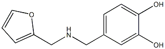 4-{[(2-furylmethyl)amino]methyl}benzene-1,2-diol Struktur