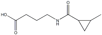 4-{[(2-methylcyclopropyl)carbonyl]amino}butanoic acid Struktur