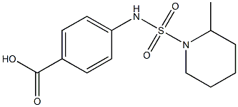 4-{[(2-methylpiperidine-1-)sulfonyl]amino}benzoic acid Struktur