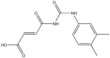 4-{[(3,4-dimethylphenyl)carbamoyl]amino}-4-oxobut-2-enoic acid Struktur