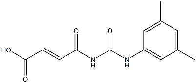 4-{[(3,5-dimethylphenyl)carbamoyl]amino}-4-oxobut-2-enoic acid Struktur