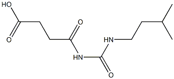 4-{[(3-methylbutyl)carbamoyl]amino}-4-oxobutanoic acid Struktur