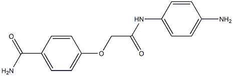 4-{[(4-aminophenyl)carbamoyl]methoxy}benzamide Struktur